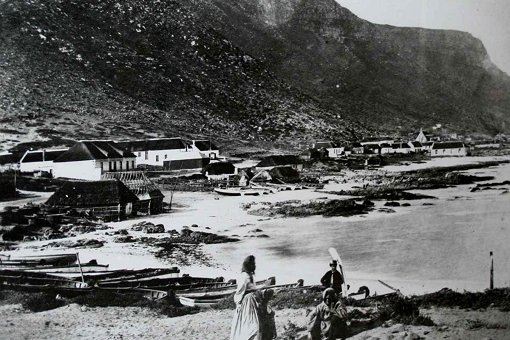 Historisches Foto von Kalk Bay bei Kapstadt