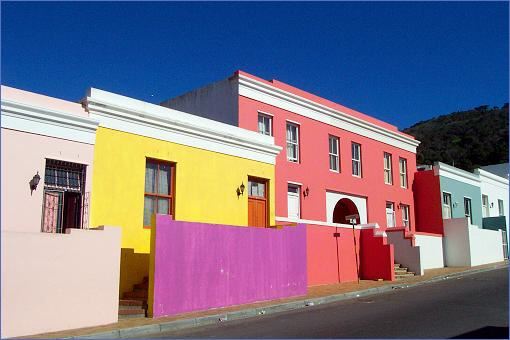 Bo Kaap Häuser in Kapstadt