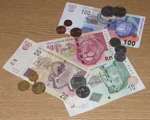 Südafrika Rand: Geldscheine und Münzen