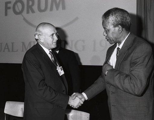 Frederik de Klerk und Nelson Mandela