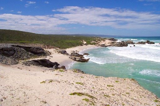 Küste des De Hoop Naturreservat in Südafrika