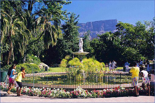 Company Garden in Kapstadt mit Tafelberg