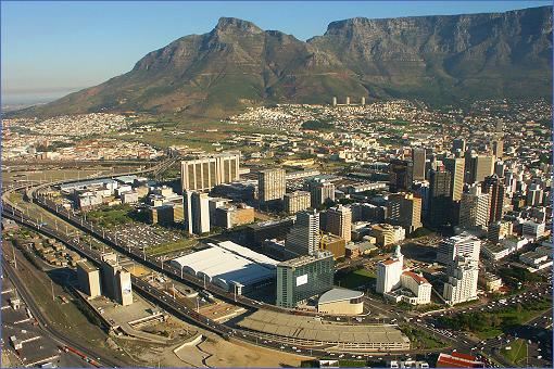 Luftaufnahme City Bowl von Kapstadt