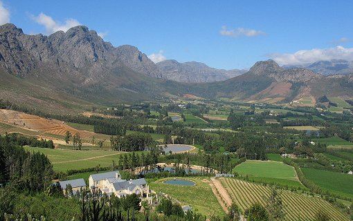 Franschhoek Valley bei Kapstadt
