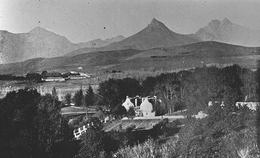 Historische Aufnahme aus Stellenbosch