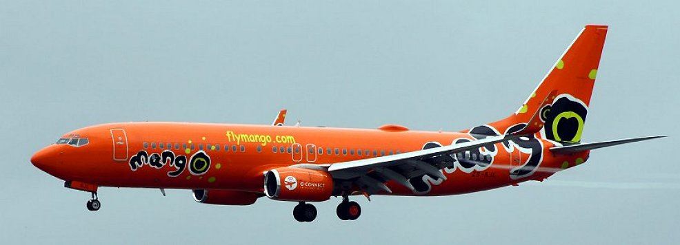 mango airlines inlandsfluege suedafrika