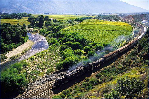 Dampflock Eisenbahn in Südafrika