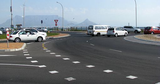 Kreisverkehr in Südafrika