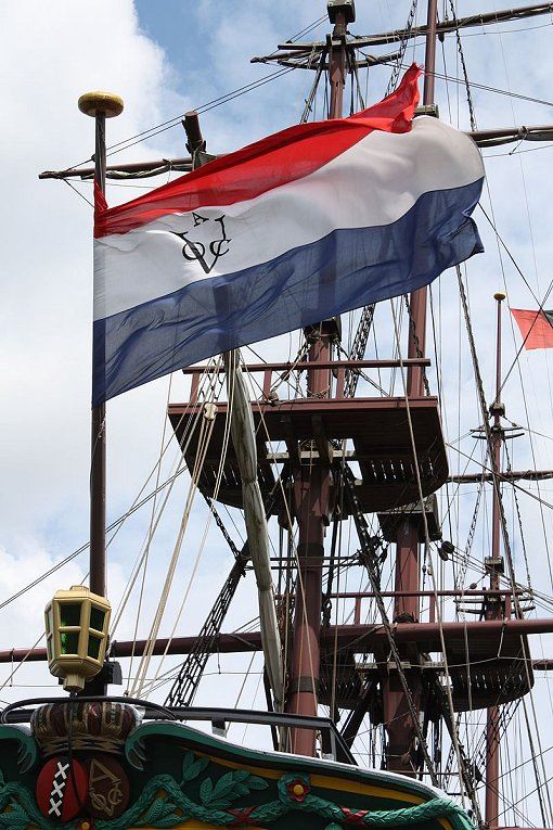 Historisches Schiff der Dutch East India Company