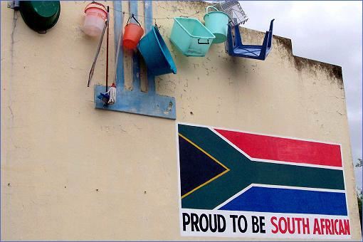 Wandzeichnung: Proud to be South African
