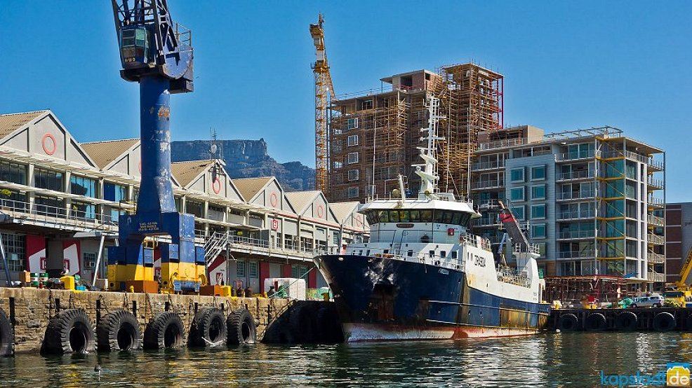Der Hafen direkt an der V&A Waterfront in Kapstadt